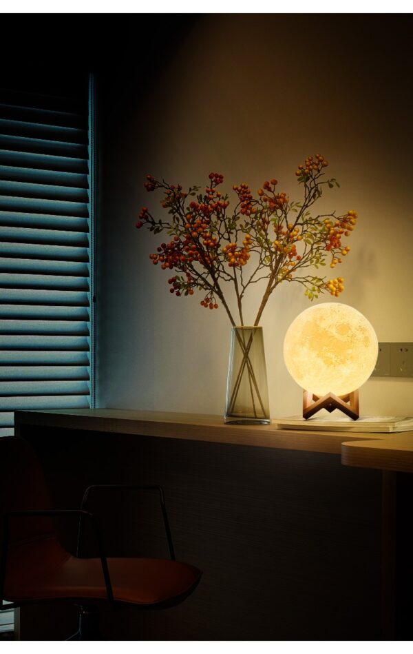 16 In 1 High Quality Led Moon Light Lamp With Stand – Mind Glowing 3d Lamp – Bedroom Led Bed Lamp Desk Lamp – Moonlight Sensation Home Decor | Led Moon Light With 15cm Size