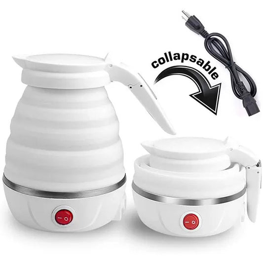 Fast Water Boiling 600 Ml Portable Kettle Travel Kettle Foods Boils Quickly Silicone Small Collapsible Foldable Electric Sports Bottle ( Random Color )